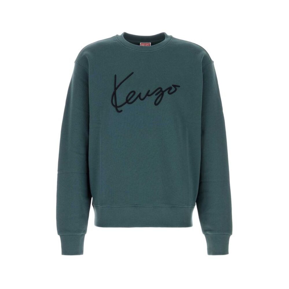 Kenzo Men Air Force Blue Cotton Sweatshirt
